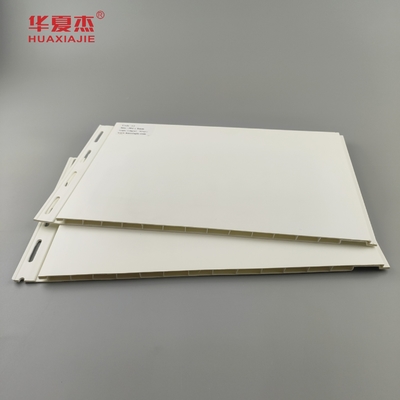 Moderno diseño panel de techo de PVC de 12' panel de pared de color blanco hoja de PVC decoración de edificios interiores