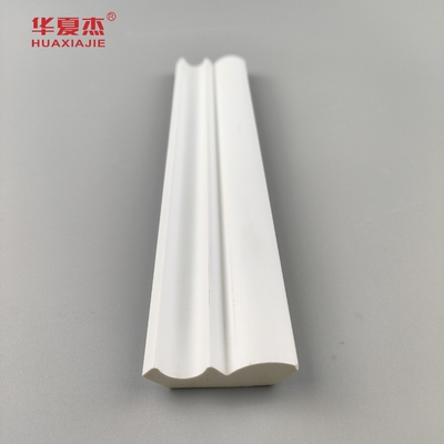 Alta calidad 25/64 x1-39/64 moldura de pvc de corona perfil de pvc impermeable blanco decoración de edificios interiores