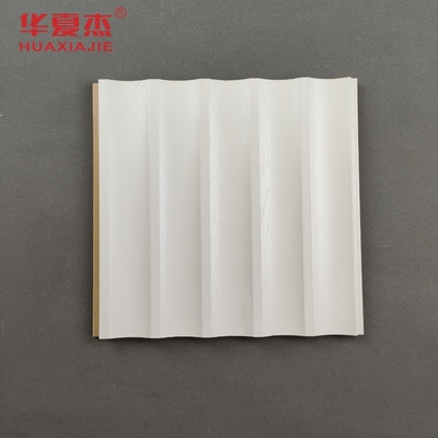 Panel de pared wpc de alto brillo laminado laminado wpc de diseño blanco decoración interior