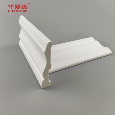 Nuevo producto 19/32 x 2-23/32 carcasa colonial pvc de borde de color blanco placa base para la decoración de edificios