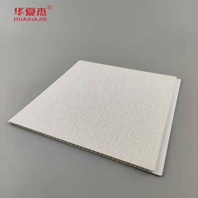 Ventas de fábrica paneles de pared de interior de PVC estampado en caliente granos de madera techo de PVC material de construcción a prueba de humedad