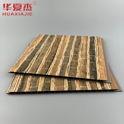 Diseño clásico de alta calidad Superficie laminada de pared ecológica Paneles de PVC Decoración para el hogar y la oficina