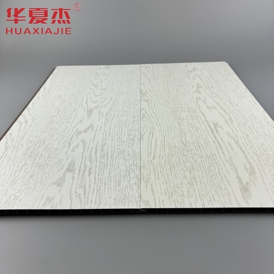 El panel de pared de PVC blanco laminado más vendido panel de decoración de techo de PVC de grano de madera simulado para apartamento