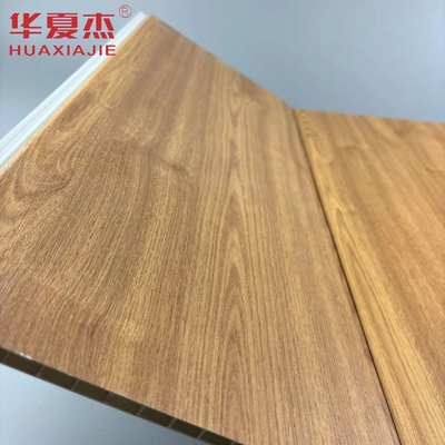 Venta al por mayor Naturaleza Madera Color Impermeable Pared Panel de PVC Material de decoración de edificios