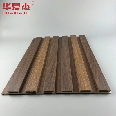 Grano de madera laminado de alta calidad panel de pared de pared de exterior de paneles de pared de pared de PVC para decoración residencial