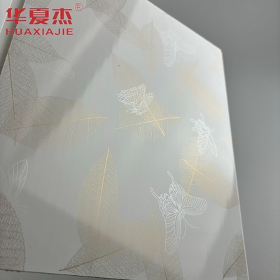 Panel de techo de impresión botánica Pvc para decoración de baños