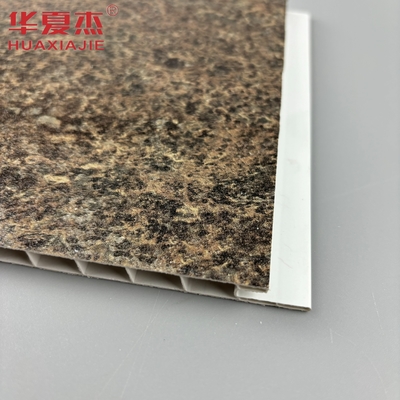 Venta al por mayor de paneles de pared de piedra de PVC estampados en caliente paneles de techo de PVC para decoración interior y exterior de viviendas