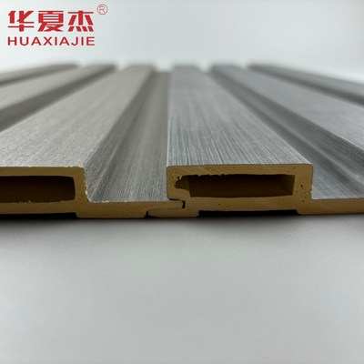 Nuevo producto explosión wpc panel de pared acanalado resistente a la humedad pvc decoración panel de pared material de construcción
