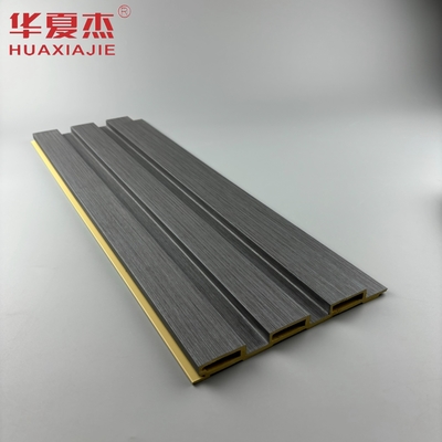 Nuevo producto explosión wpc panel de pared acanalado resistente a la humedad pvc decoración panel de pared material de construcción