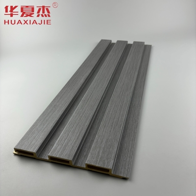 Nuevo producto explosión wpc panel de pared acanalado resistente a la humedad pvc decoración panel de pared material de construcción