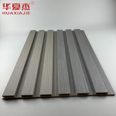 Nuevo producto explosión wpc panel de pared acanalado resistente a la humedad pvc decoración panel de pared material de construcción