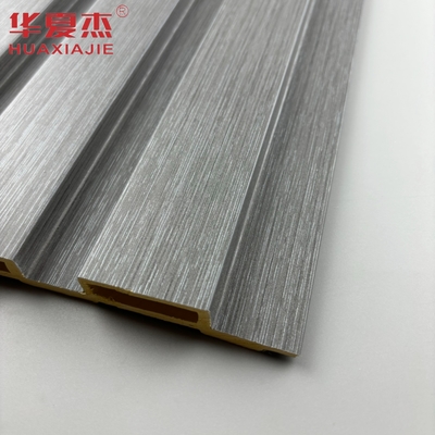 Nuevo producto explosión wpc panel de pared acanalado resistente a la humedad pvc decoración panel de pared material de construcción