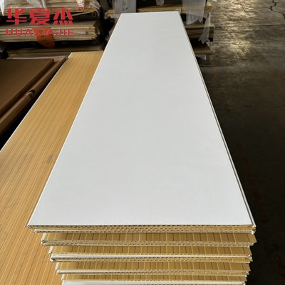 Panel de pared wpc blanco de alta calidad 600x9mm tablero wpc laminado material de decoración impermeable