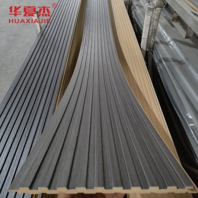 Venta caliente de panel de pared en forma de U de wpc laminado oscuro panel de techo wpc interior y exterior