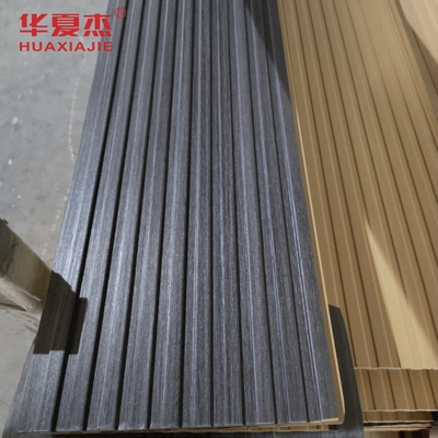Venta caliente de panel de pared en forma de U de wpc laminado oscuro panel de techo wpc interior y exterior