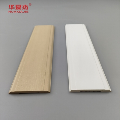 Cuadros de puertas modernos de madera de plástico compuesto con textura de grano