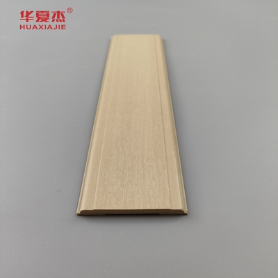 Cuadros de puertas modernos de madera de plástico compuesto con textura de grano