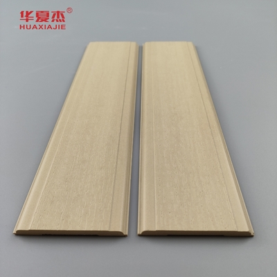 Cuadros de puertas modernos de madera de plástico compuesto con textura de grano