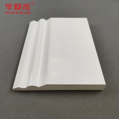 150x20mm Pvc Trim Board Diseño Blanco Pvc Skirting Pvc Baseboard Decoración Interior