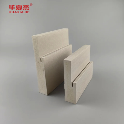 Cuadro de puerta rectangular de madera plástica compuesta Wpc para la construcción de edificios