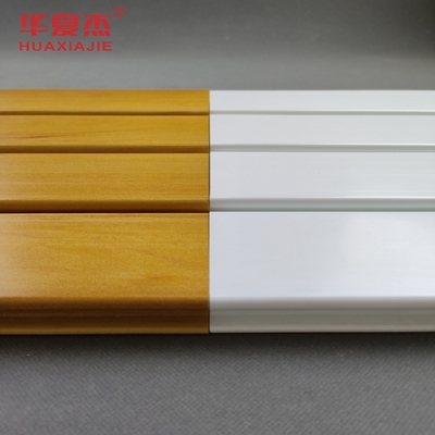 Alta durabilidad PVC Slatwall en longitud personalizada de 4 pies y 8 pies