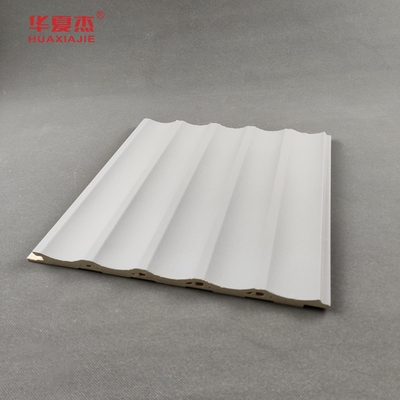 Panel de pared gris para decoración de interiores, compuesto de madera y plástico WPC, material duradero