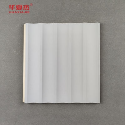 Panel de pared gris para decoración de interiores, compuesto de madera y plástico WPC, material duradero