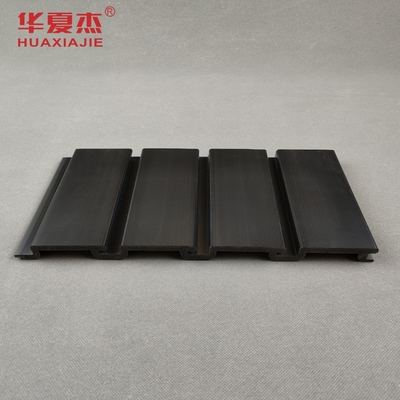 Paneles de pared ranurada de PVC negro brillante para interiores del hogar Panel de garaje de PVC