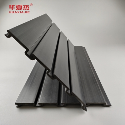 Paneles de pared ranurada de PVC negro brillante para interiores del hogar Panel de garaje de PVC