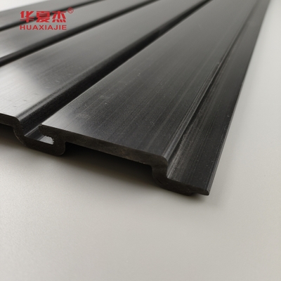 Paneles de pared ranurada de PVC negro brillante para interiores del hogar Panel de garaje de PVC