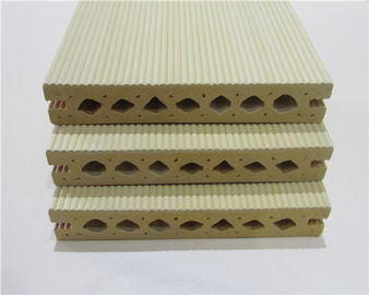 Buen precio El Decking compuesto Anti-ULTRAVIOLETA de WPC sube al Anti-insecto con el tablero de sección de Hollw en línea
