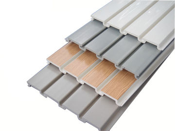 Buen precio El garaje plástico fuerte Slatwall artesona el surco liso del color gris blanco en línea