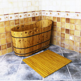 Buen precio Decking de madera modificado para requisitos particulares los 60cm los x 40cm del cuarto de baño del piso WPC de la ducha de WPC en línea