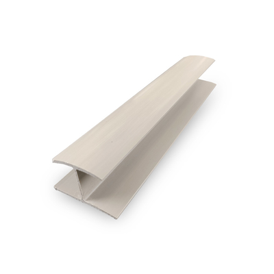 Pvc Connetive Grey Slatwall Panel Decorative negro blanco que moldea del vinilo