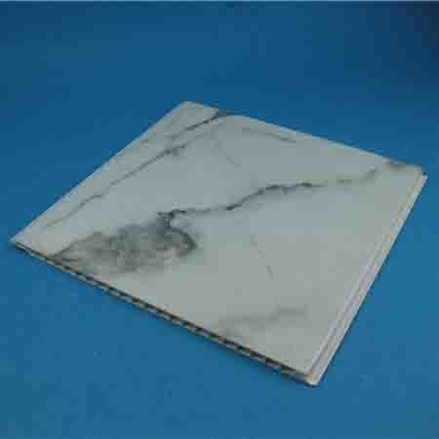 Mármol blanco y negro del Pvc del panel de pared impermeable para la cocina