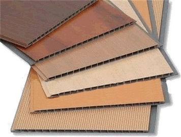 Buen precio Estilo de madera que lamina los paneles de pared de UPVC, decoración del revestimiento de la pared del cuarto de baño del PVC en línea