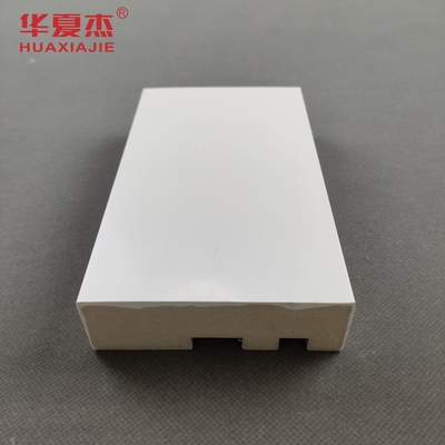 Buen precio El rectángulo de madera del cuadrado del marco de puerta del color WPC del grano forma la cubierta plana del cabo blanco en línea