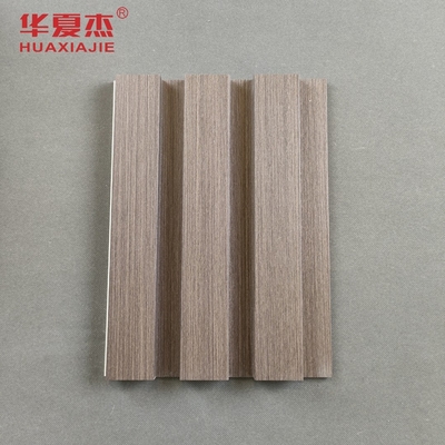 Panel de pared WPC de grano de madera para decoración de pared interior/exterior