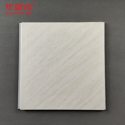 Buen precio 300 mm de ancho paneles de pared de PVC superficie de estampado en caliente para el estilo añadido en línea