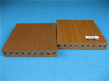 Buen precio Plástico resistente ULTRAVIOLETA fuera del suelo del Decking de Wpc con la superficie cepillada lisa en línea