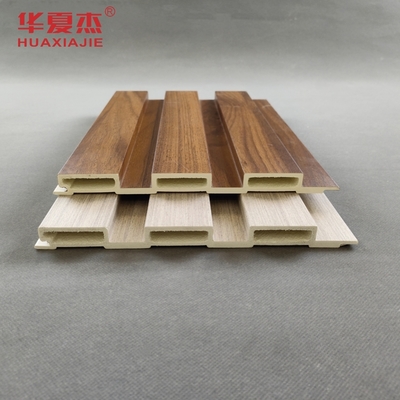 Buen precio Decoración de hoteles Paneles Wpc impermeables laminados de madera de grano de Wpc paneles de pared flotados con 2.9m / 3m / longitud personalizada en línea