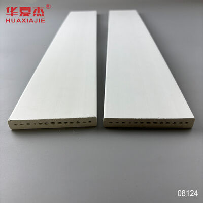 Buen precio Nuevo Producto Explosión Perfil de recorte de PVC 15/32 X 3-1/2 Plancha 89x12mm Moldeado Diseño blanco Durable Eco-friendly en línea
