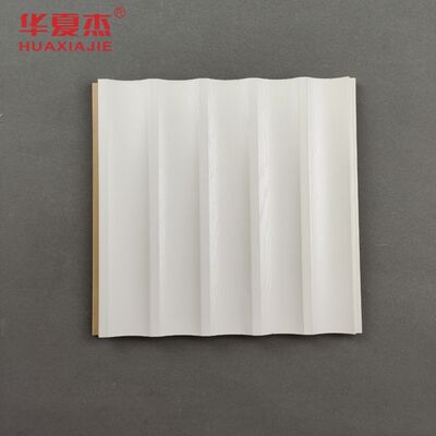 Buen precio Panel de pared laminado de WPC de buena calidad Decoración de interiores Panel de pared en forma de U en línea