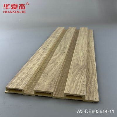 Calidad Panel de pared acanalado WPC impermeable con superficie plana para fácil instalación y decoración de interiores Fábrica