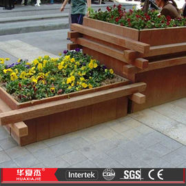 Buen precio Caja decorativa de la flor del Decking compuesto plástico de madera de WPC para al aire libre en línea